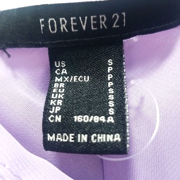 Forever 21, Lavender Ruffled Maxi Eligant Summer Dress Small, Ruffled Slits - Picture 9 of 10